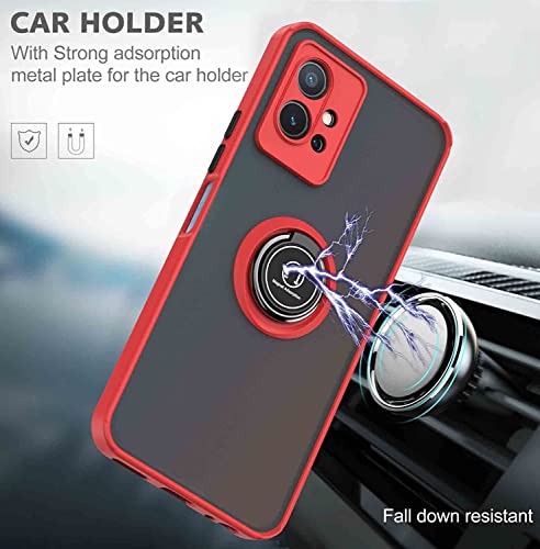 BEEJTUNY Etui ochronne do Motorola Moto G24 z pierścieniem, obudowa TPU + PC z magnetycznym stojakiem pierścieniowym 360°, odporna na wstrząsy obudowa zderzaka i solidna obudowa. RoyalBlue