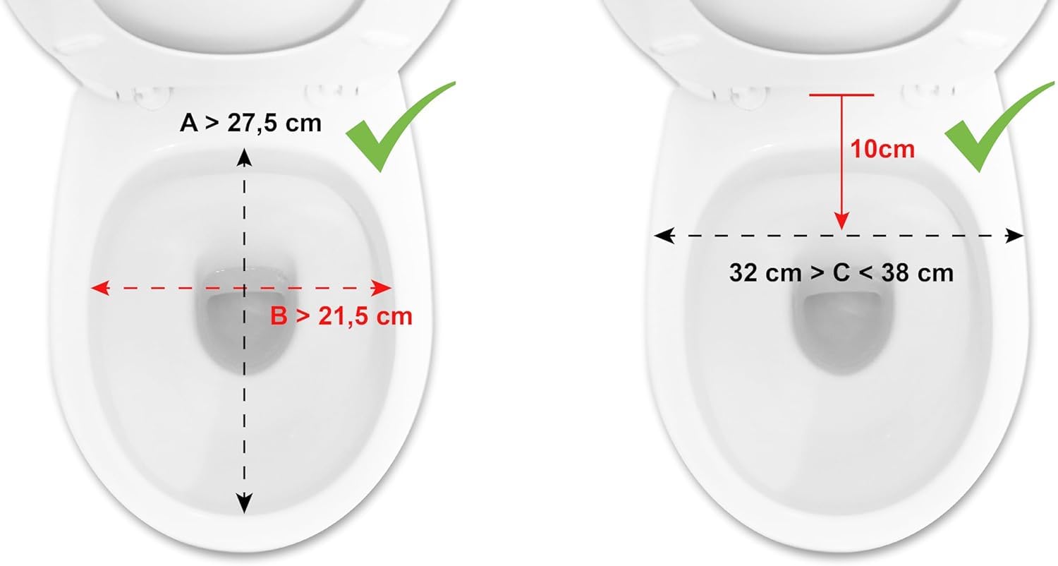 PEPE Mobility - Toilettensitzerhöhung mit Deckel 10cm, Weiß