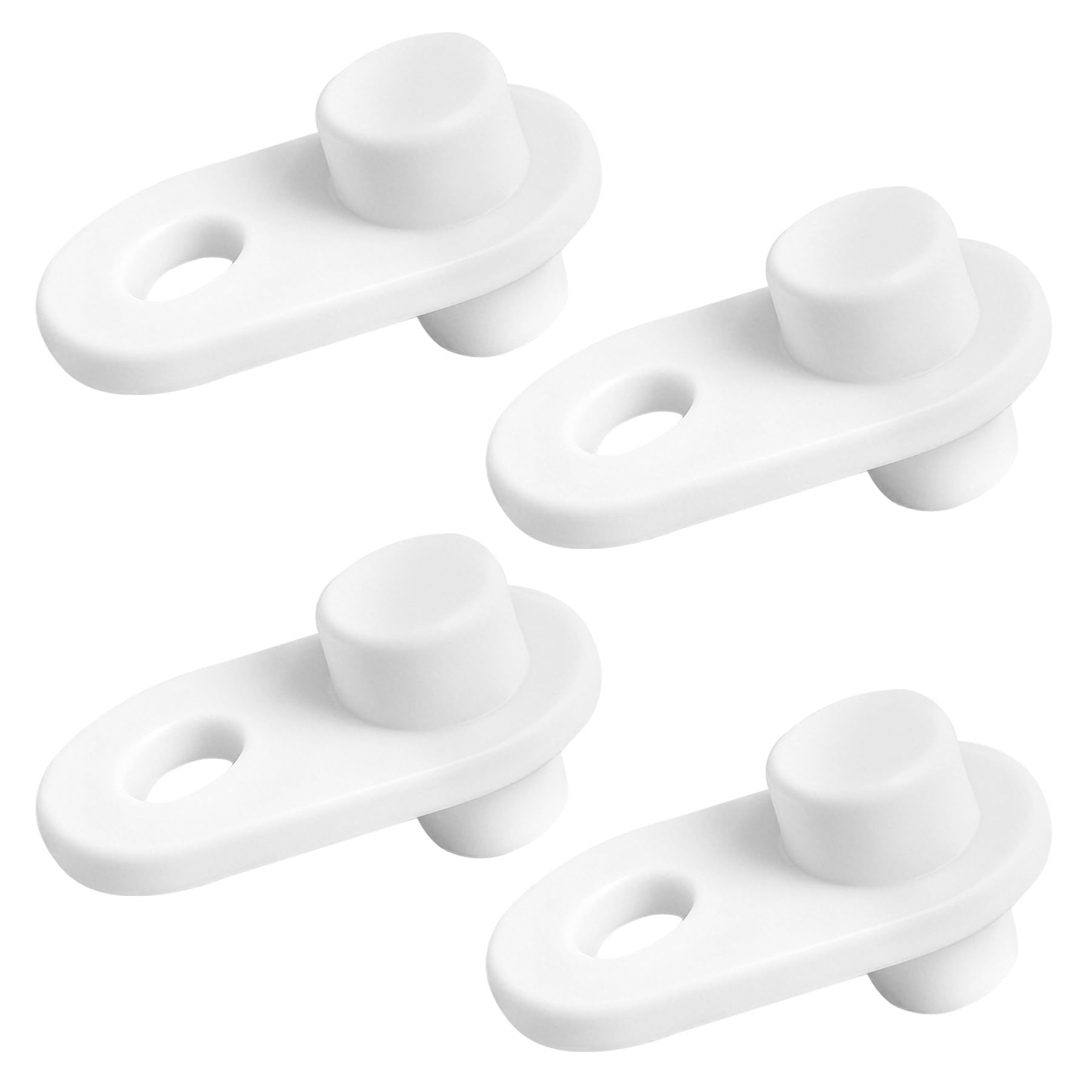 Hinges & Door Stops Replacement for IKEA HEMNES/Ställ Shoe Cabinet Doors - Compatible with Part #110364 & #116713 (116713 Door Stops - 4 Pcs (Solo))