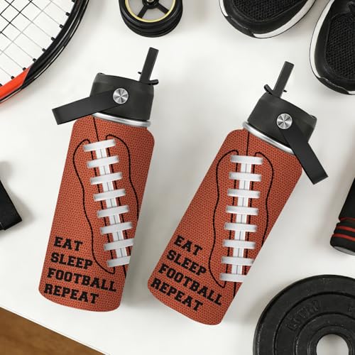 Loecuxe Football Gifts for Men, Boys - Football Sport Water Bottle 32 oz by Loecuxe - Used condition - Image 8