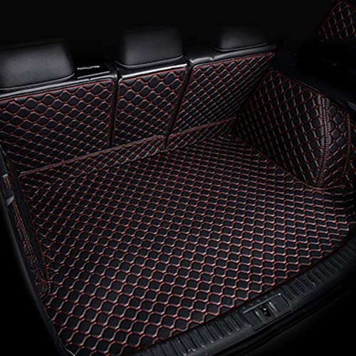 YSQOJF per Kia per Sportage 2007-2015 Tappetini per Bagagliaio di Un'auto in Pelle Tappetino per Bagagliaio per Auto Tappetino per Vano di Carico Copertura Portabagagli Antimacchia(Nero Rosso,A)