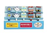 cute bento box kawaii 10 picks per pack in 5 different transport designs. Each pick size approx. 3.6cm high.