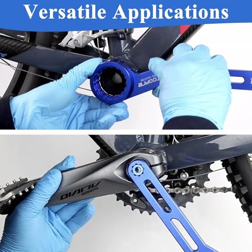 image for Slynxr 6-in-1 Bike Crank Removal Tool Bottom Bracket Removal Tool for 