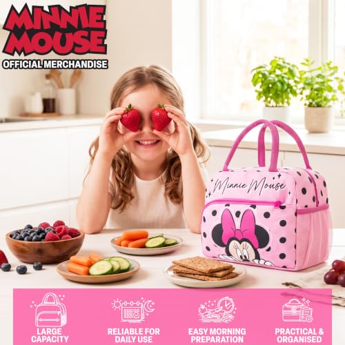 Get Trend Minnie Mouse Girls Insulated Lunch Tote Bag, School Supplies by Get Trend - Used condition - Image 2