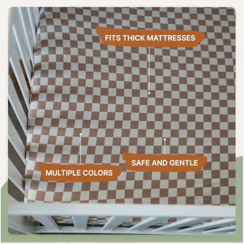 Image of Parker Baby Soft & Durable Fitted Baby Crib Sheets | Snug Fit for Standard Crib Mattresses | Machine Washable, Fade-Resistant & Modern Nursery Designs