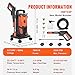 VEVOR Electric Pressure Washer, 2300 PSI Max. 1.9 GPM, 1900W Power Washer w/ 26 ft Hose, 4 Quick Connect Nozzles, Foam Cannon, Retractable Handle for Portable to Clean Patios, Cars, Fences, Driveways