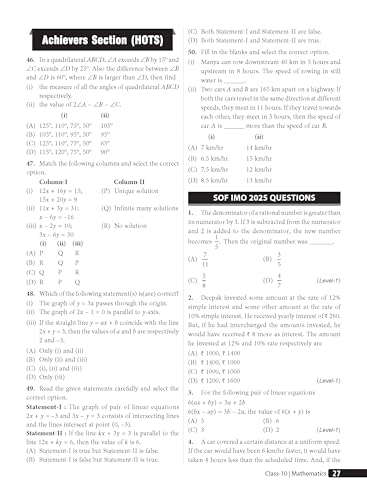 Image of MTG Mathematics (IMO) Olympiad Prep Guide Class 10 | Detailed Theory, Exercise with Self Test For Practice | SOF Olympiad Books For Exam 2026-27 (Useful For Level-1 & 2)