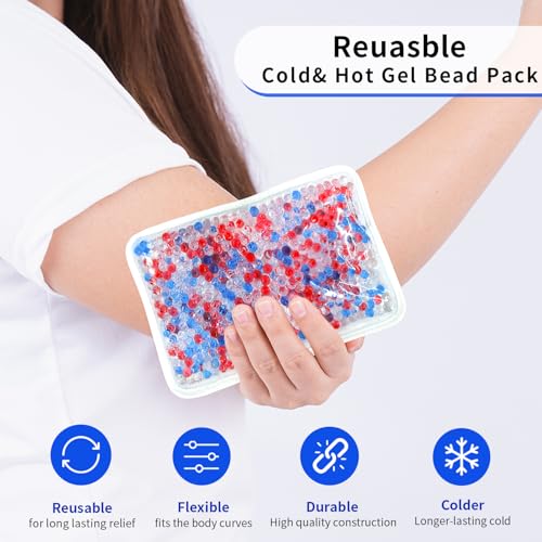 Image of Gel Ice Pack for Injuries Ice Bag with Strap-1 Pack Reusable Hot Cold Pack