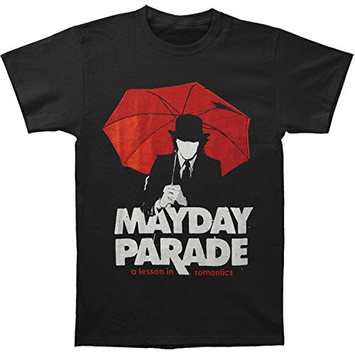 Mayday Parade Men's A Lesson in Romantics Umbrella Man T-Shirt Large Black