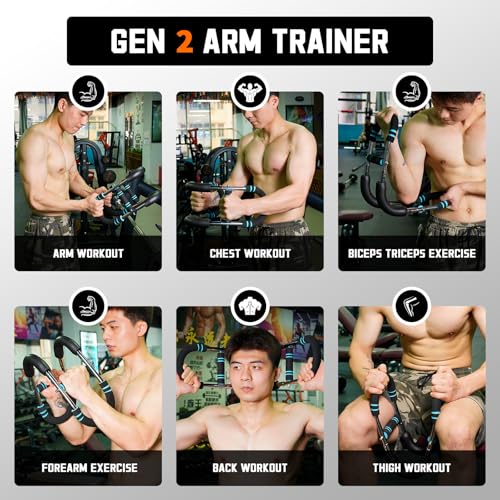 Image of Chest Workout Equipment, Twister arm Trainer, Adjustable 5 Resistance Levels Ergonomic Home Gym Equipment, Chest Workout Equipment for Daily Fitness and Muscle Building Training