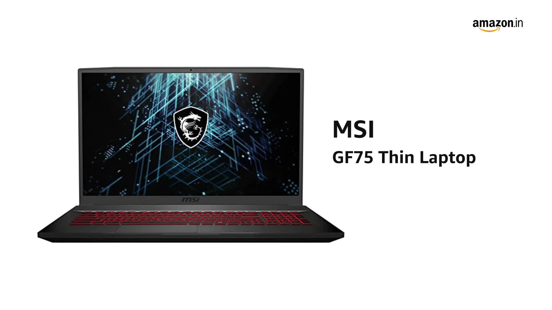 MSI GF75 Thin Gaming, Intel Core i7-10750H, 44cm IPS-Level 144Hz
