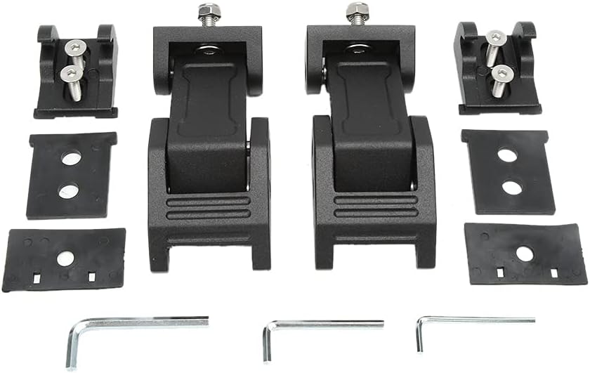 Hood Latch Locking Catch Buckle Premium Aluminum Alloy Stainless Steel Black Replacement Accessory Fits JK 2007 2017 2 Doors 4 Doors