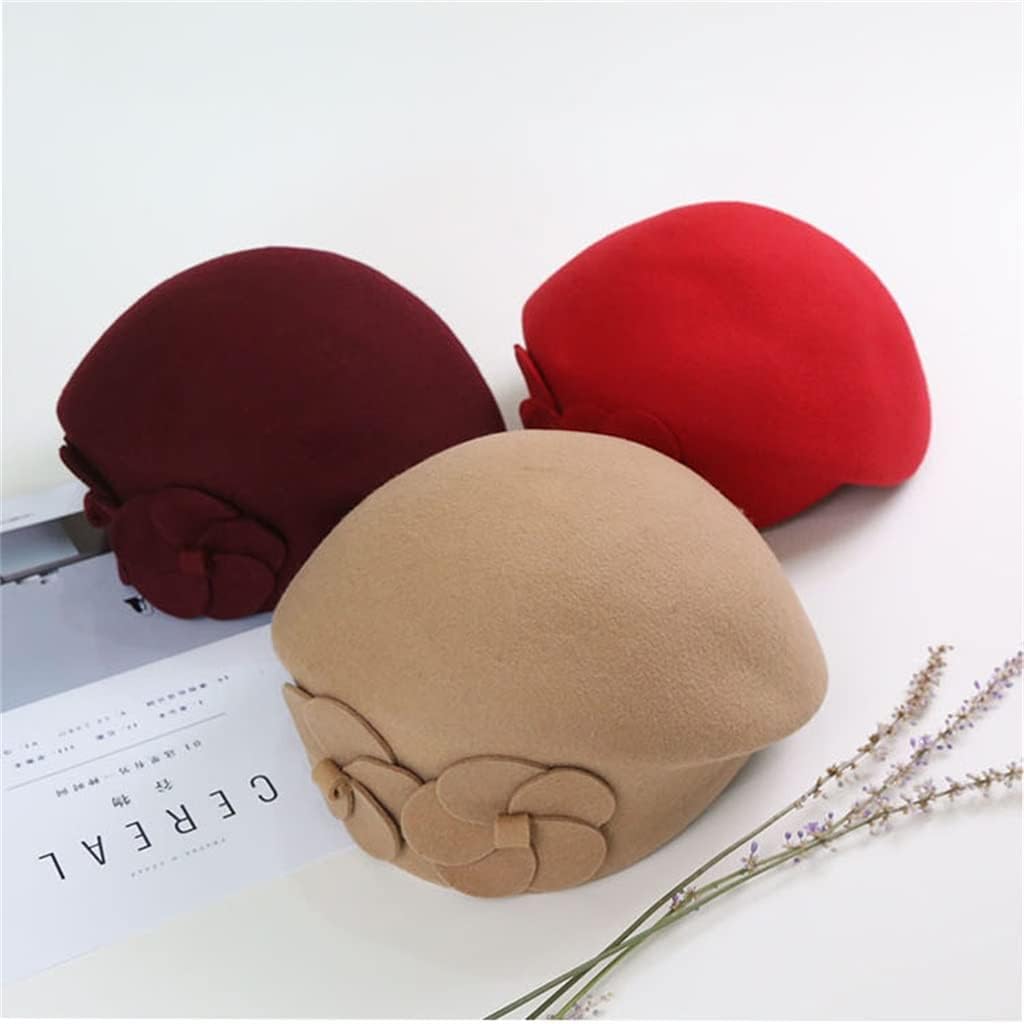 Gray red Patchwork Wool Felt Jazz Fedora Hat Women Unisex Wide Brim Panama Party Trilby Cowboy Cap Men Gentleman Wedding Hat