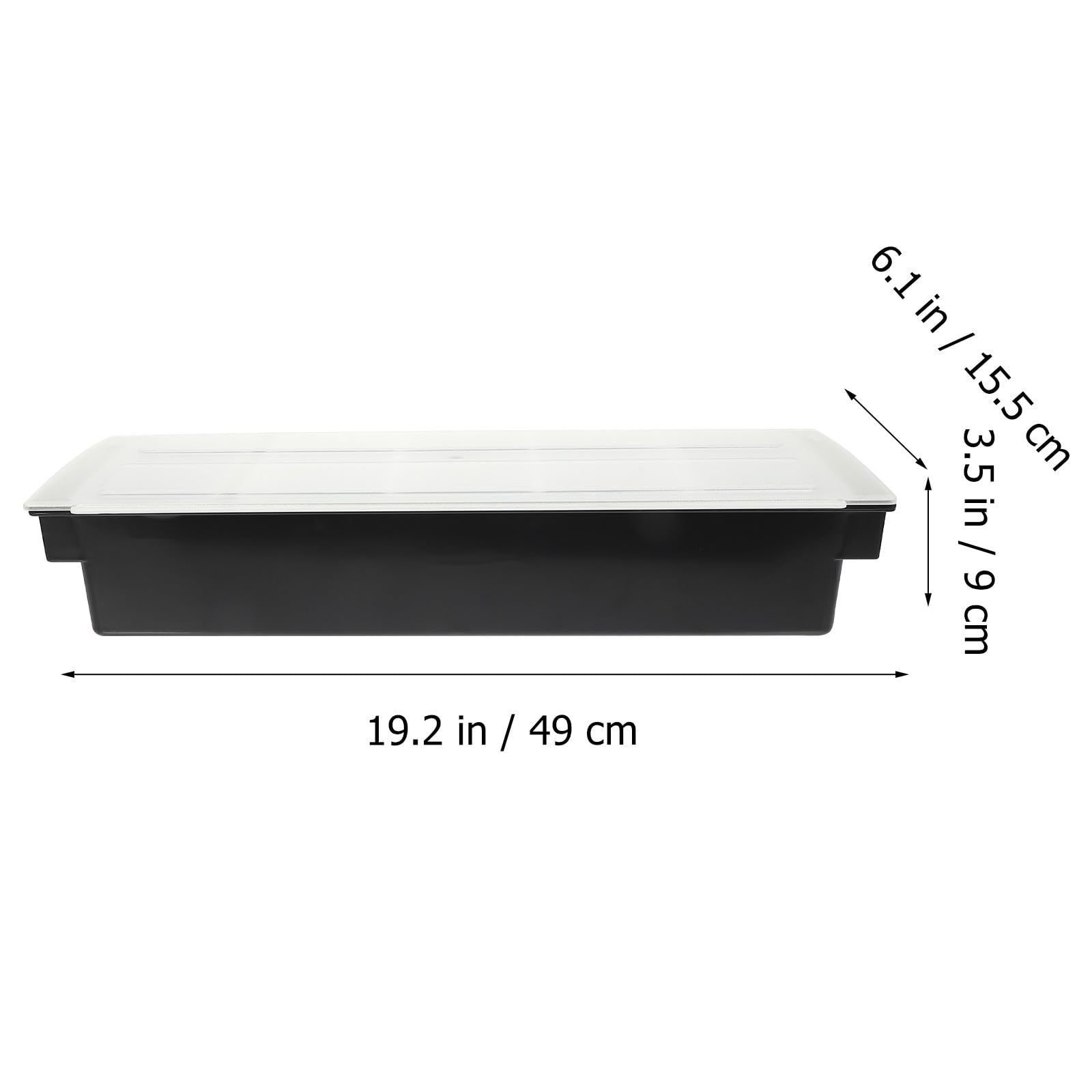 Boîte Alimentaire Design Compartimenté 5 Compartiments Noire Plastique et Couvercle, Facile à Transporter pour Rangement de Fruits et Collations