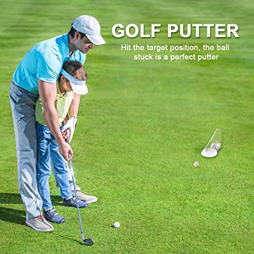 Zwbfu Pressure Putt Golf Trainer Taco de golfe dobrável em casa Exercício portátil Diversão portátil