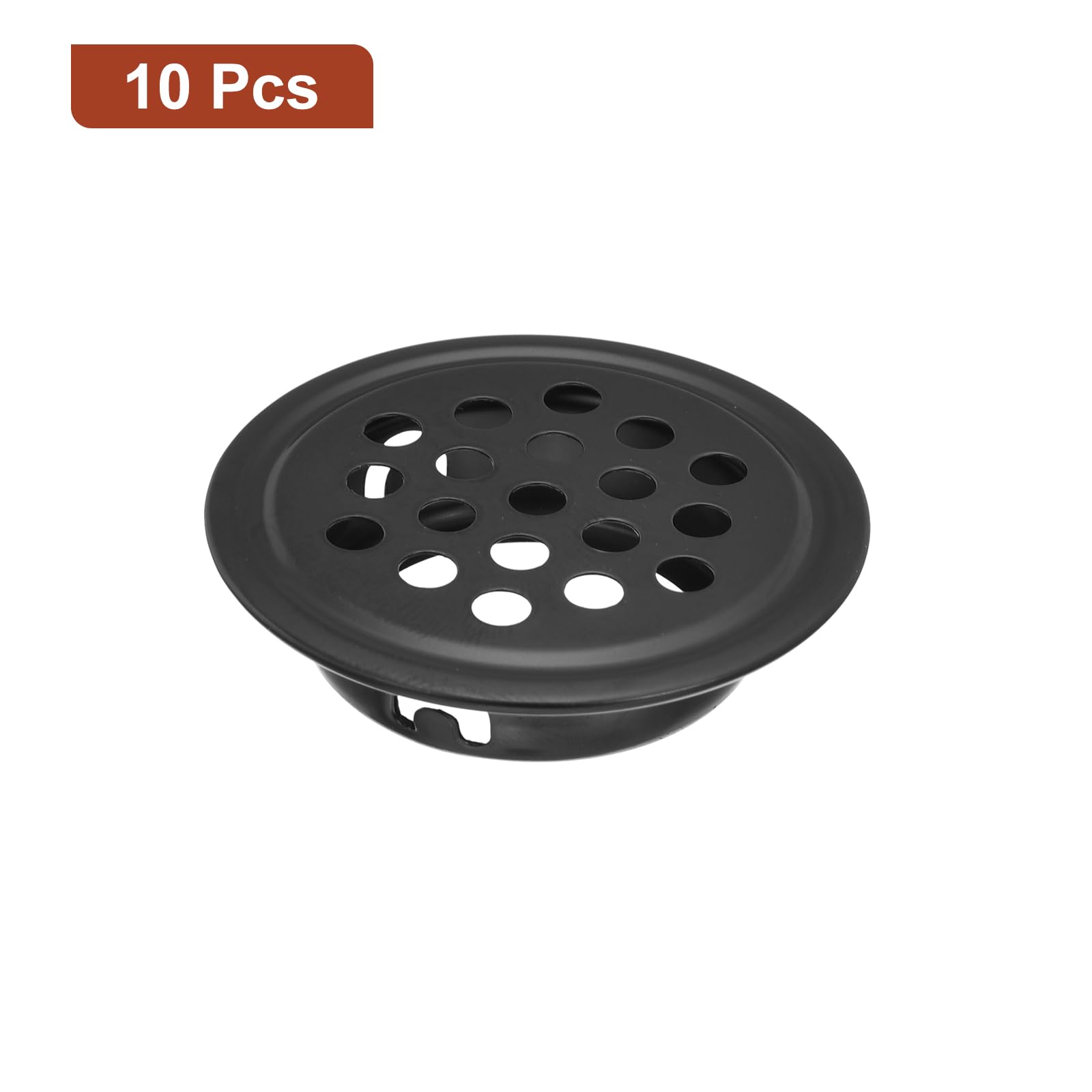 Griglia Sfiatatoio Rotonda In Acciaio Inox Per Ventilazione Murale, Bagno, Cucina, Ufficio - Diametro 100mm