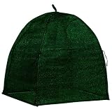 NuVue Products 20253 Winter Shrub Cover for Heavy Snow and Extreme Winter Protection, Heavy-Duty Synthetic Fiber Scrub and Plant Cover, 36" x 36" x 40", Hunter Green
