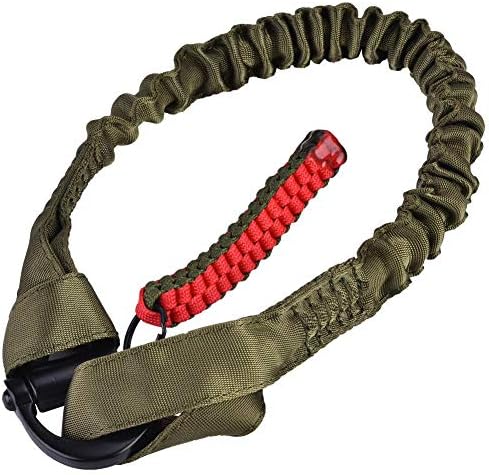 VGEBY Safety Lanyard, Tactical Quick Release Single Point Internal Bungee Elastic Sling Strap Tool Lanyard