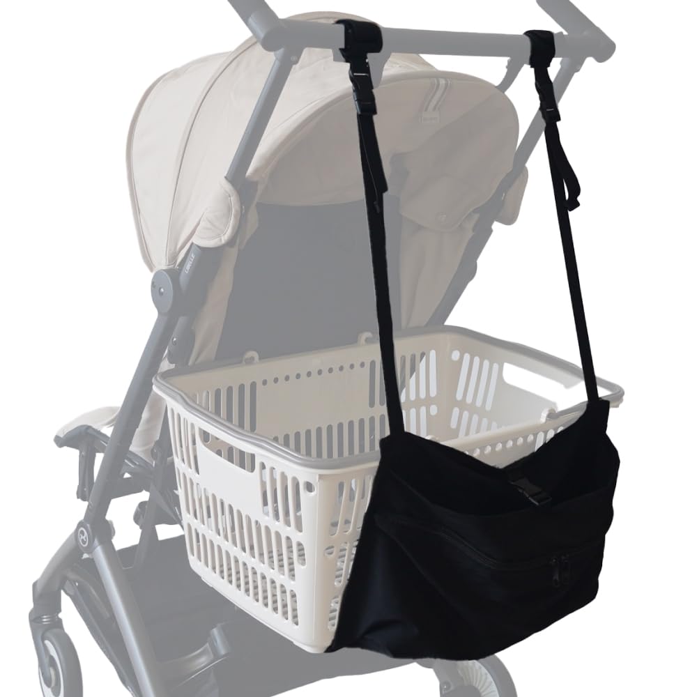 Amazon | 【買い物かご対応×耐荷重4kg】ベビーカー アンダーバッグ 