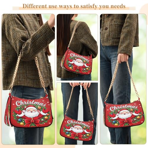 Bolso de hombro cadena tipo hobo tote mini clutch con cierre miniatura 7