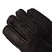 YISEVEN Men's Merino Rugged Shearling Sheepskin Leather Gloves Lambskin Long Cuff Thick Fur Warm Wool Lined for Winter Cold Weather Dress Driving Work Gifts, Black Size Small
