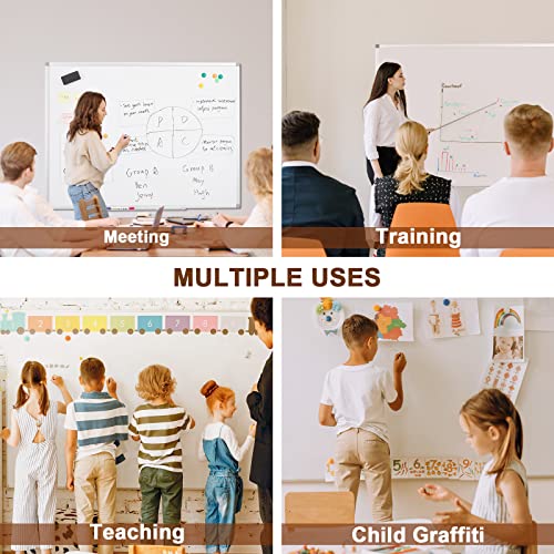 Comix Magnetic Dry Erase Board, 48 X 36 Inches Wall Mounted Whiteboard, Aluminum Frame White Board With Pen Tray For Office School Home #TOP4