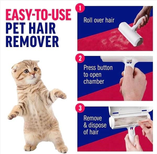 Miniatura 5 de Removedor de pelo PET y rodillo LINT reutilizable  Removedor de pelo de gatos y perros para muebles, sofá, alfombra, ropa y ropa de cama