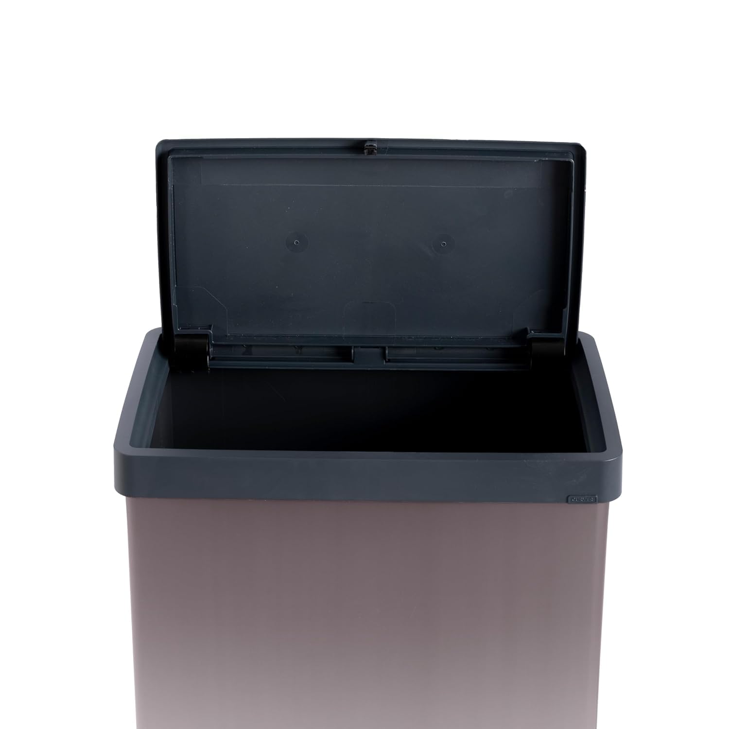 Curver Keter Verto, Poubelle de collecte différenciée, couvercle à pression, double compartiment, design élégant, recyclable, idéal pour salle de bain, salon ou bureau, capacité 54 litres, rose nacré