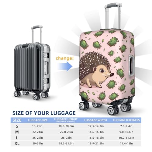 Travel Luggage Cover Cartoon hedgehog Suitcase Protector Elastic Washable Stretch Suitcase Protector Anti-Scratch Travel Suitcase Cover Fit 18-32 Inch Luggage2