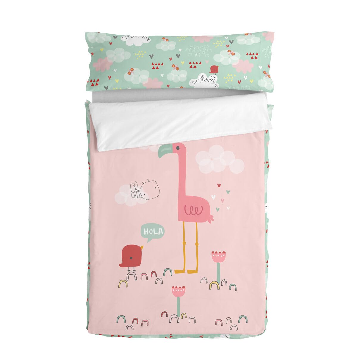 HappyFriday Moshi Hola Duvet with Filling 105 x 200 cm Multicoloured