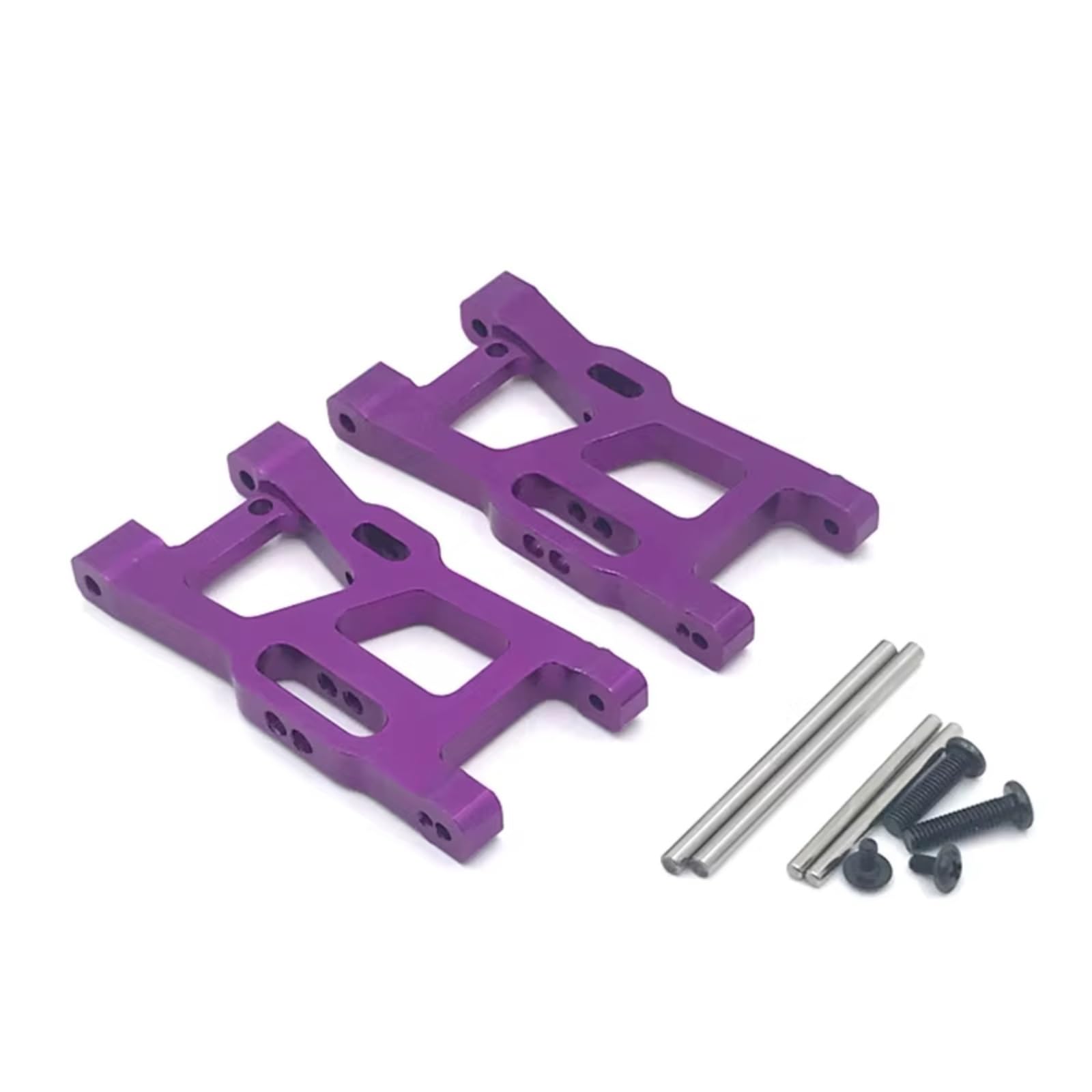 Części zamienne do Wltoys 144010 124019 124017-16-18 144001-02 przednie wahacze zawieszenia wahacza akcesoria modernizacyjne do samochodów zdalnie sterowanych (fioletowy)