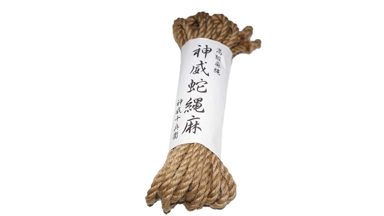 Amazon.co.jp: 高級 麻縄 緊縛 6㎜ 8m ｼﾞｭｰﾄ 生成 YouTube 緊縛師 神威