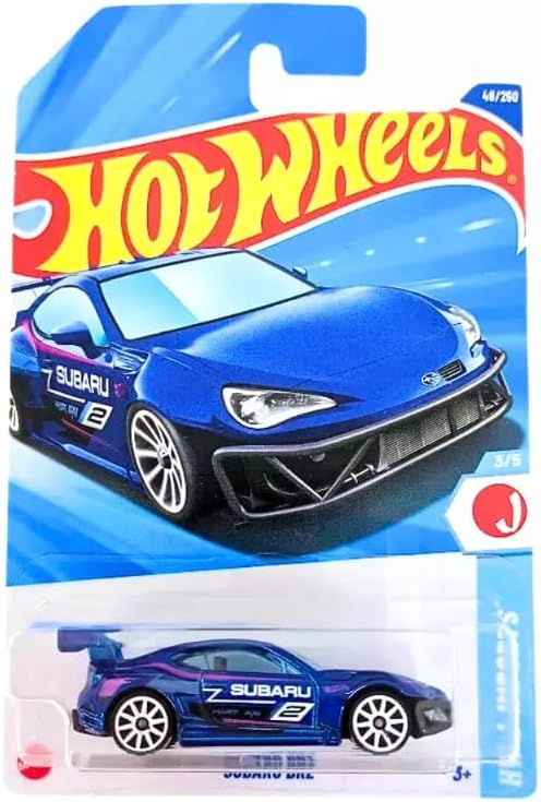 Hot Wheels Subaru BRZ, HW J-Imports Series, 1:64 Scale Diecast Car, 3/5