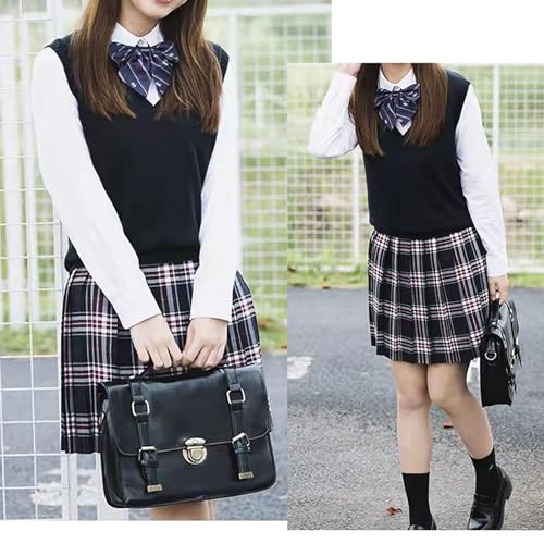 Zuevi Women'S Sweater Vest Classic V Neck Uniform Pullover Knitwear Tops Sleeveless Knitted Sweaters Vests thumb #1
