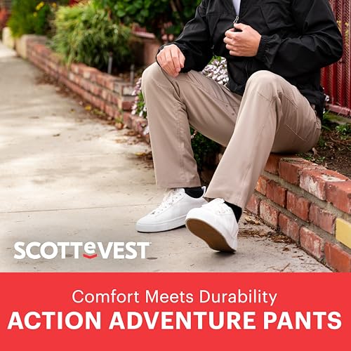 SCOTTeVEST Action Adventure Pant for Men - 17 Hidden Pockets - Water Repellent for Travel & More4