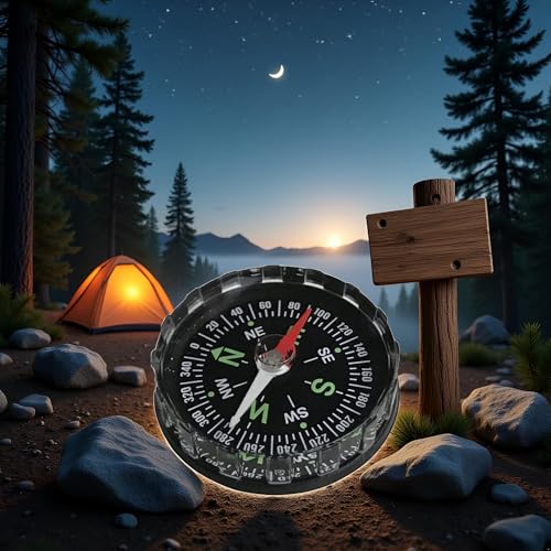 Brújula de bolsillo impermeable profesional para camping miniatura 5
