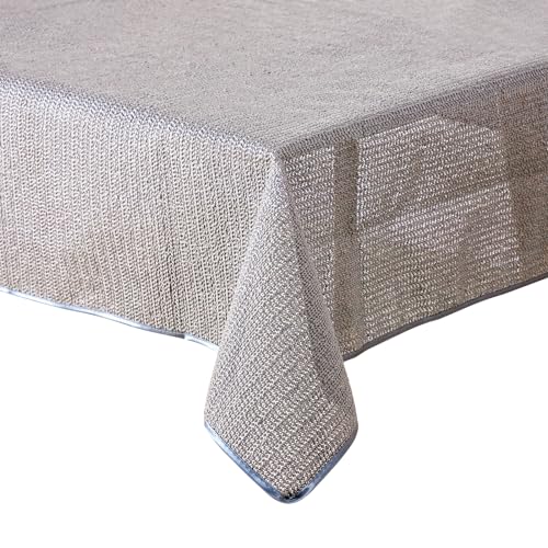 Gartentischdecke Tischdecke Weichschaummaterial rutschfest wetterfest 6 Farben (Hellgrau, 110x140cm eckig)