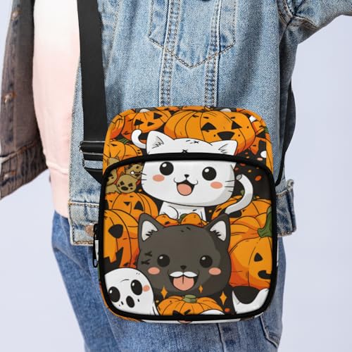 Halloween Style Pattern Mini Lightweight Crossbody Bag Casual Shoulder Handbag Design Portable Small Backpack Trvel,Style 63