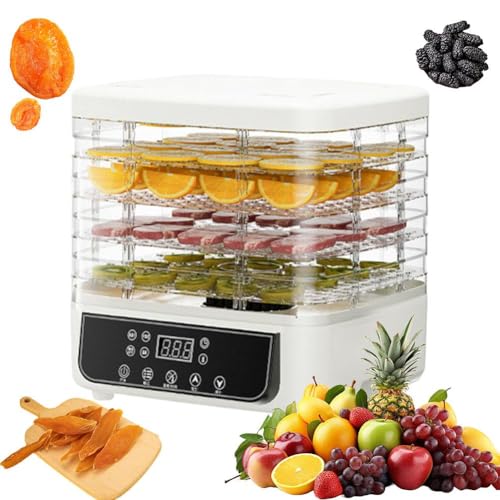 Catálogo de Deshidratador de Frutas y Verduras que Puedes Comprar On-line. 44 Máquina deshidratadora de alimentos, 2025 nueva secadora de alimentos con 5 bandejas de acero inoxidable, máquina multifuncional de frutas secas, temporizador 48H y control de...