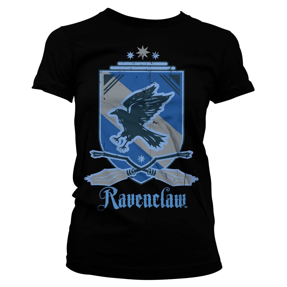 Harry Potter Women's Black Officially Licensed Ravenclaw T-Shirt (Black), XX-Large