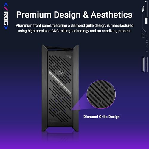 Image of ASUS ROG Strix Helios II EATX Gaming PC case, with Dual Tempered Glass Side Panels, Support for Graphics Cards up to 450mm, Graphics Card Braces, Support up to 420mm radiators, 2 Year Warranty