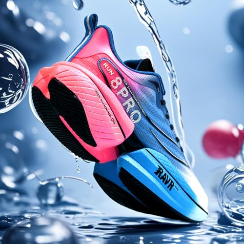 Men's Carbon Plate Road Running Shoes, Anti - Slip, Shock - Absorbing Soft Sole, Professional Sports Footwear for Road Running, Jogging and Fitness2