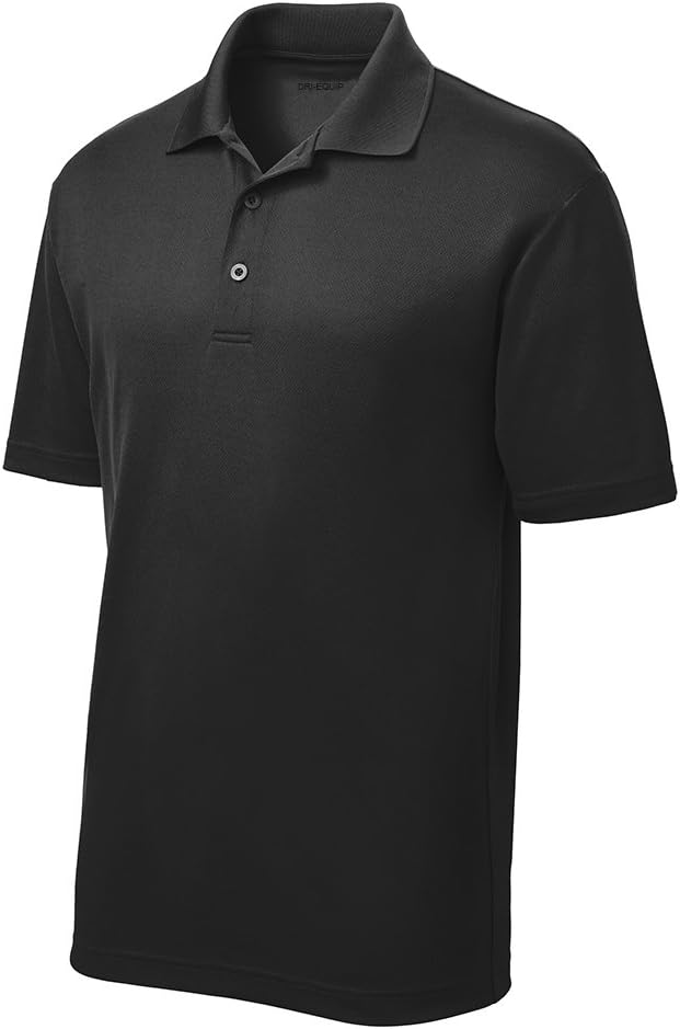 DRIEQUIP Moisture Wicking Mens Short Sleeve Polo Tee in XS-4XL