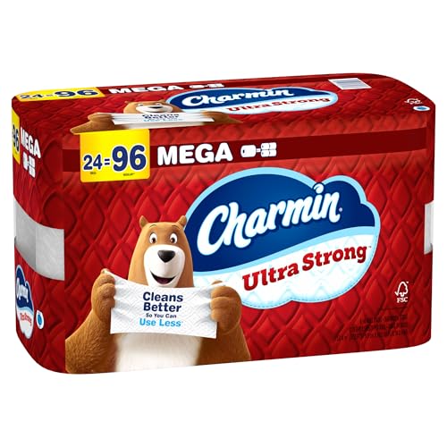 Image of Charmin Ultra Strong Toilet Paper 24 Mega Rolls, 220 Sheets Per Roll
