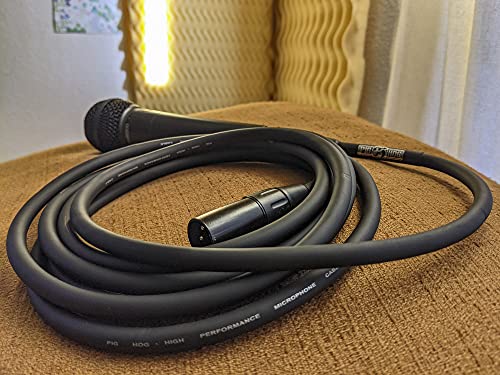 Image of Pig Hog PHM50 High Performance 8mm XLR Microphone Cable, Black , 50 Feet