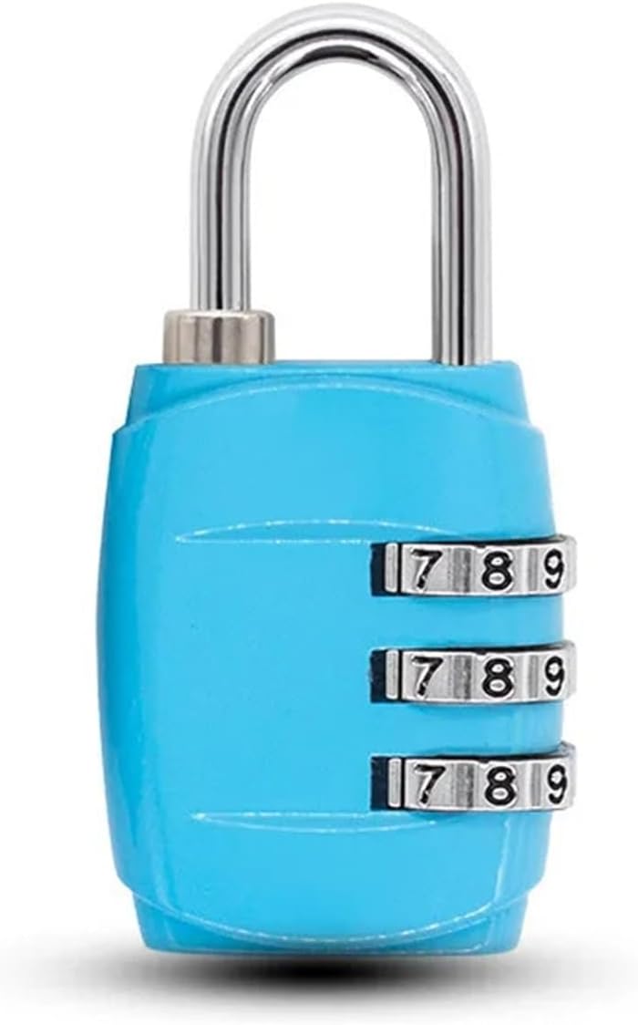 4 Dial Digit Password Lock Combination Suitcase Luggage Metal Code Password Locks Padlock Travel Safe Theft Cijfersloten 1Pcs(Plastic Purple)