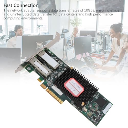 Adaptador de Red PCIe 10GbE con puerto SFP para PC, interface PCIE X8 miniatura 6