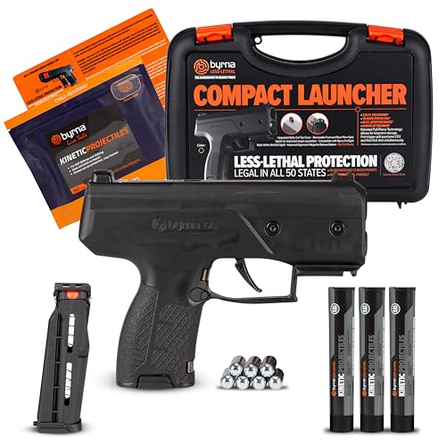 Byrna CL [Compact Launcher] Kinetic Launcher Ultimate Bundle - Non Lethal Kinetic Projectile...