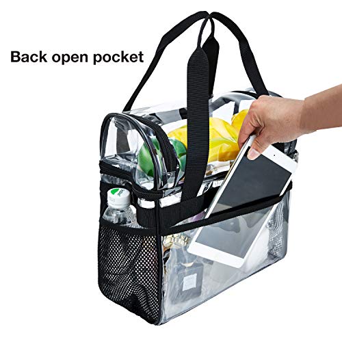 Yorssley Clear Lunch Bags For Work & Stadium - Heavy Duty Transparent Tote Bag #TOP3