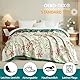 Bailix Premium Boho Tagesdecke 100% Baumwolle Kuscheldecke Doppelseitige Musselin Boho Decke 200x230cm, Kuschelige Sofadecke & Bettüberwurf, Patchworkdecke, Sommedecke für Wohnzimmer Grün/Beige